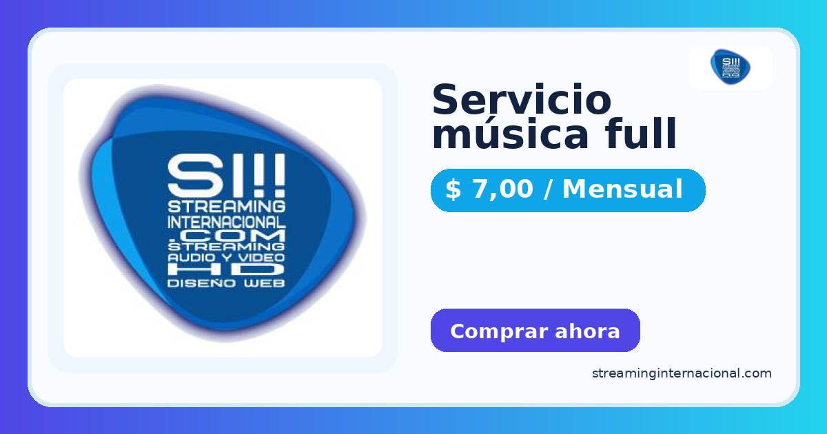 Servicio música full