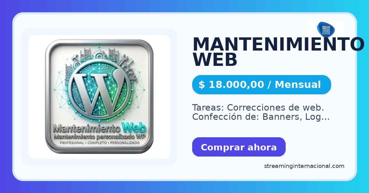 MANTENIMIENTO WEB