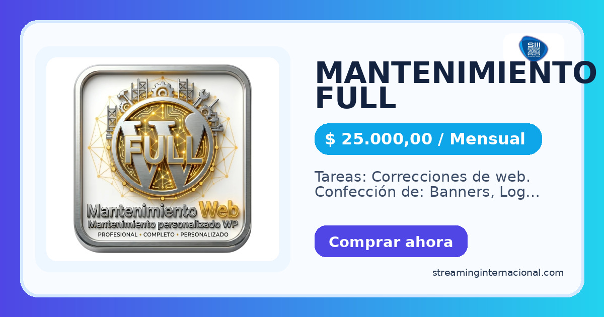 MANTENIMIENTO FULL