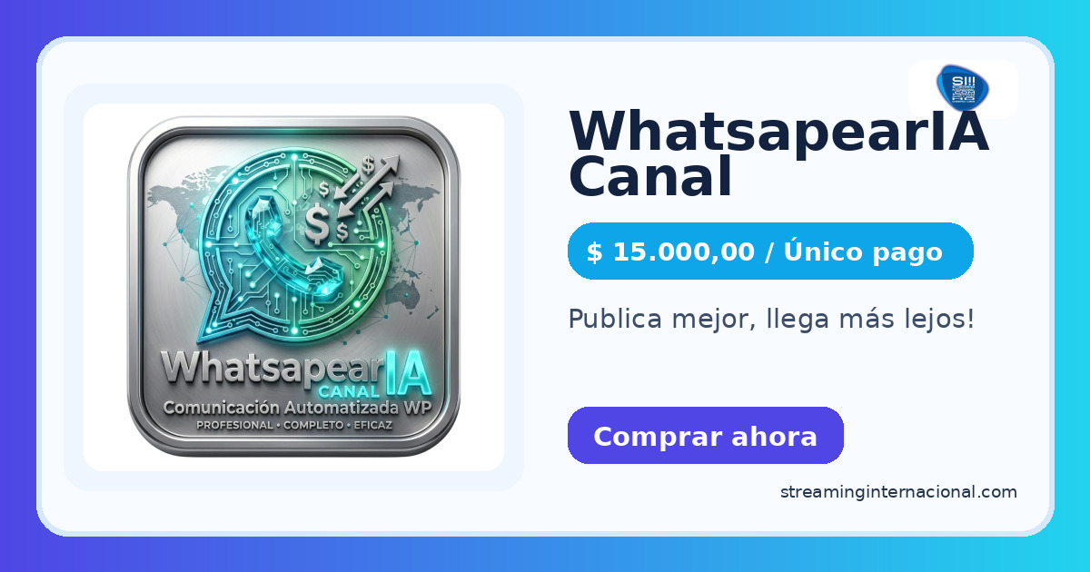 WhatsapearIA Canal