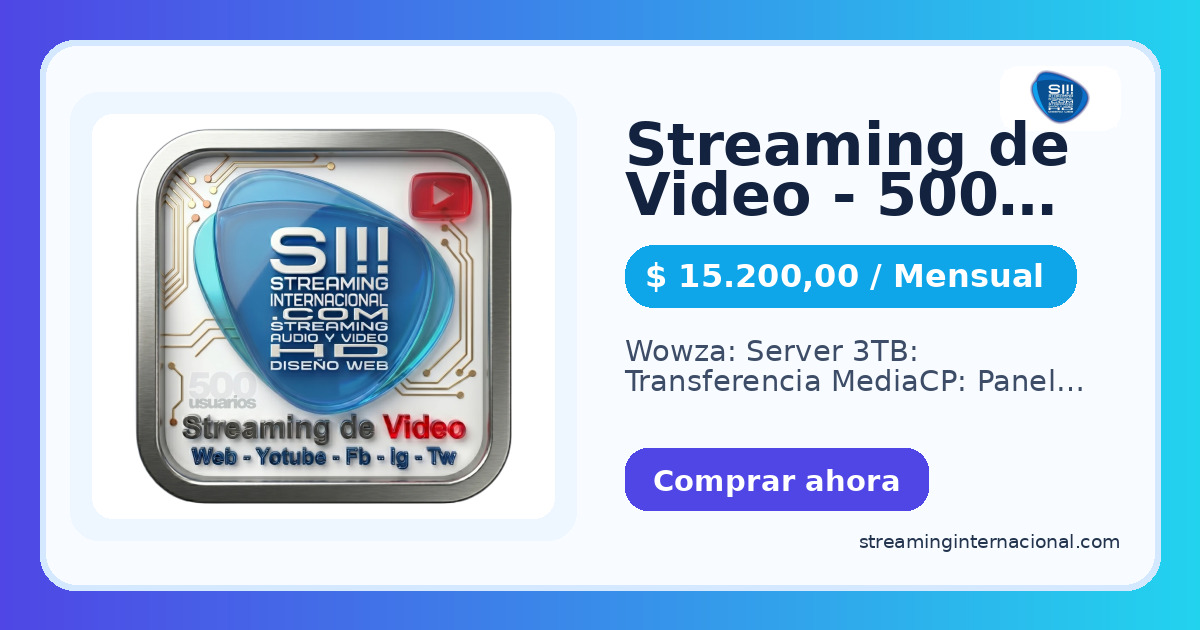 Streaming de Video - 500 usuarios