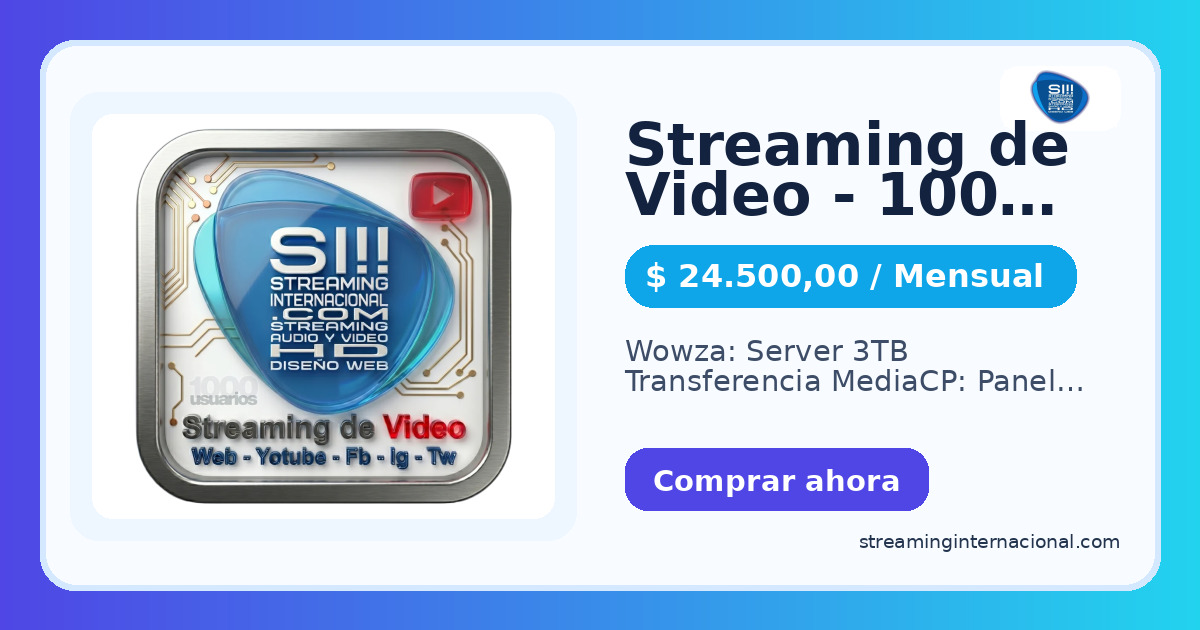 Streaming de Video - 1000 usuarios
