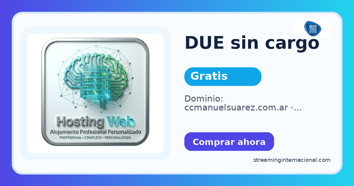 DUE sin cargo