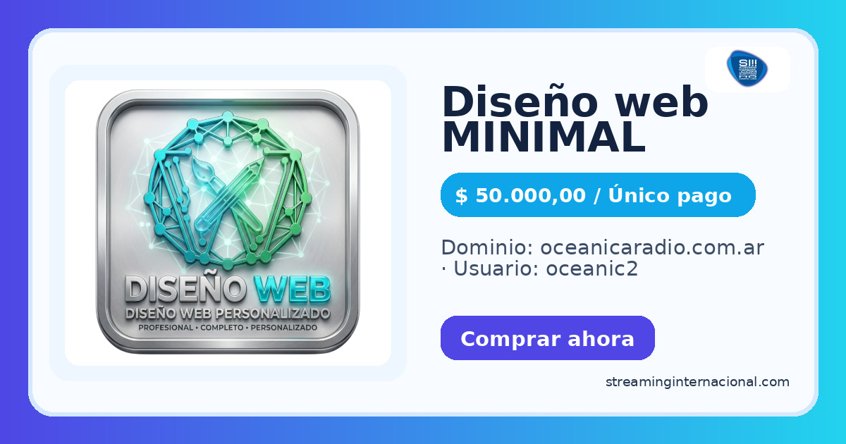 Diseño web MINIMAL